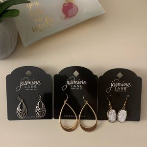 Earrings Set of 3 Pairs